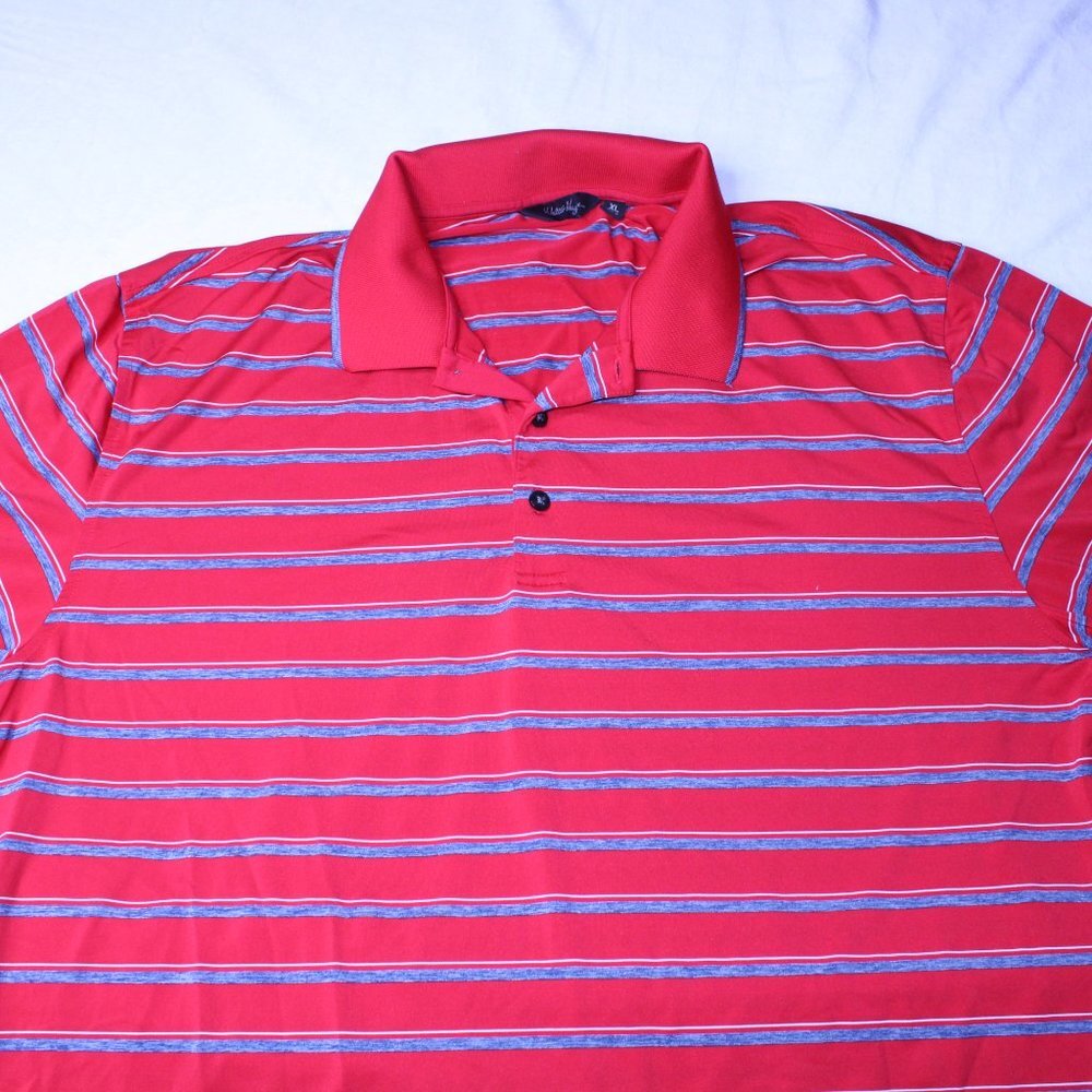 Walter Hagen Golf Polo Shirt Mens Red Short Sleeve Regular Fit XL - Picture 3 of 8